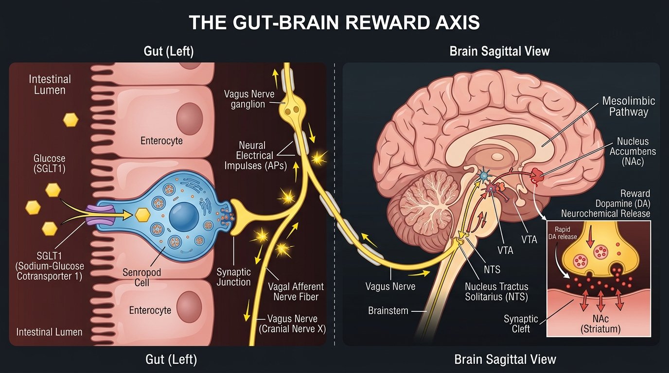 Sugar Cravings, Gut Dopamine Signaling & Reward Pathway Dysbiosis