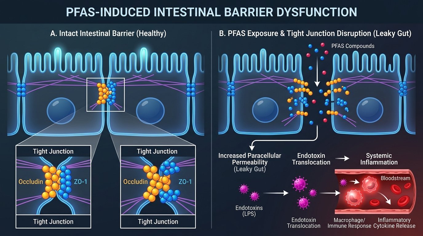 PFAS “Forever Chemicals”, Gut Barrier Integrity, and Gut-Brain Axis Disruption