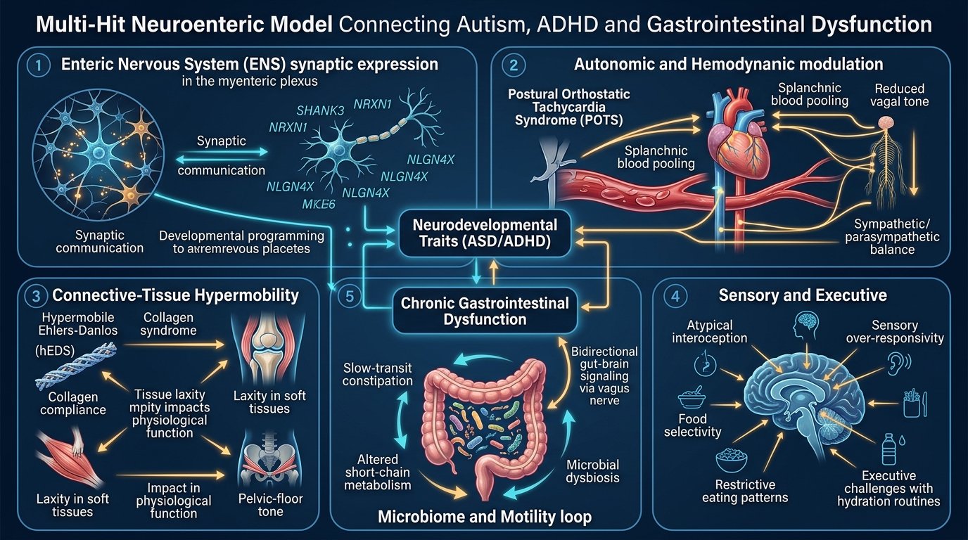 Neurodivergence & Gut Dysfunction: The Science of ADHD, Autism, Enteric Neurons, and GI Motility